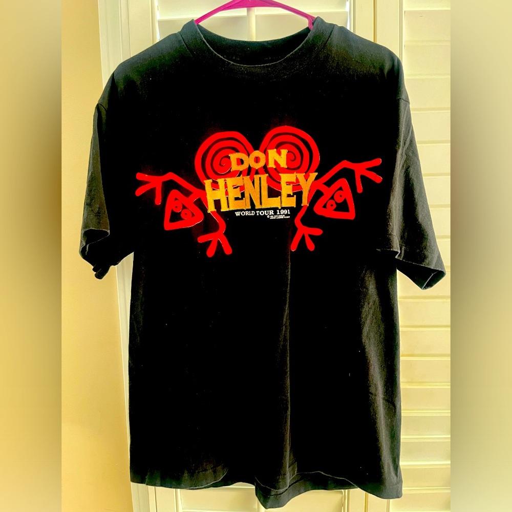 DON HENLEY 1991 Rare Vintage Single Stitch Tour Tee Shirt Sz XL GIANT Tag